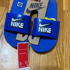 Nike Kids Kawa Royal Blue Slide Sandals